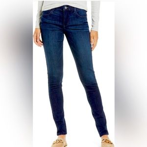 Wit & Wisdom ‘Ab’solution Skinny Ankle Jeans in Dark Navy, Size 6 Regular